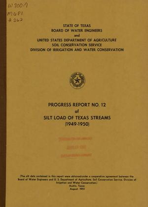 Progress Report Number 12 of Silt Load of Texas Streams: 1949-1950