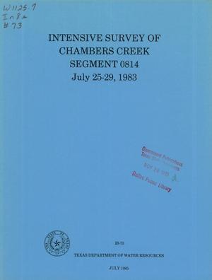 Intensive Survey of Chambers Creek Segment 0814, July 25-29, 1983