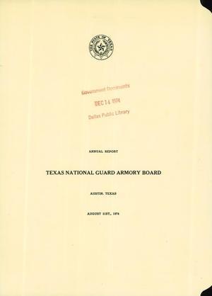 Texas National Guard Armory Board Annual Report: 1974