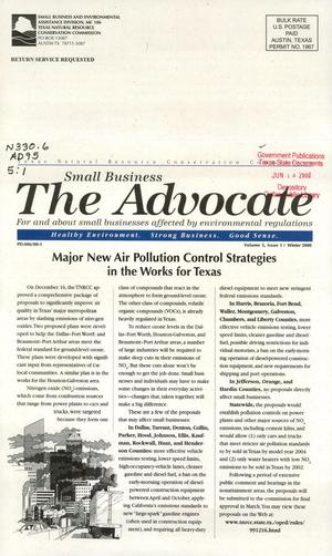 The Small Business Advocate, Volume 5, Issue 1, Winter 2000