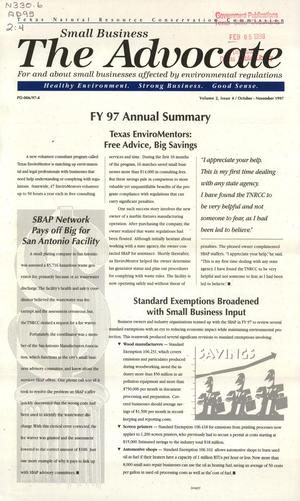 The Small Business Advocate, Volume 2, Issue 4, October-November 1997