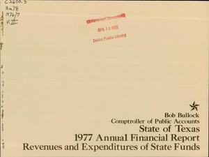 Texas Annual Financial Report: 1977, Volume 2
