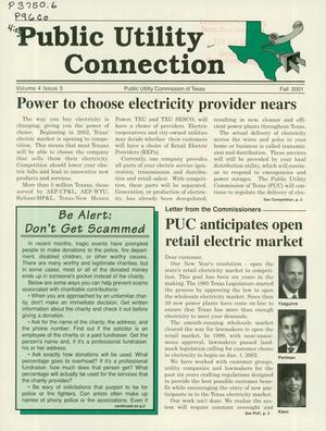 Public Utility Connection, Volume 4, Number 3, Fall 2001