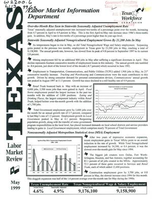 Texas Labor Market Review, May 1999
