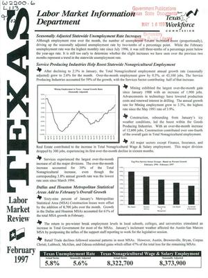 Texas Labor Market Review, February 1997