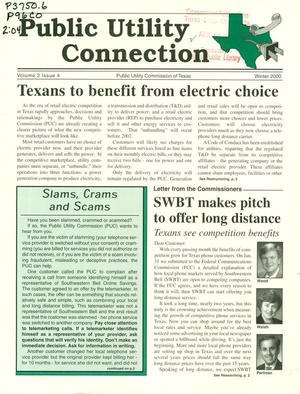 Public Utility Connection, Volume 2, Number 4, Winter 2000