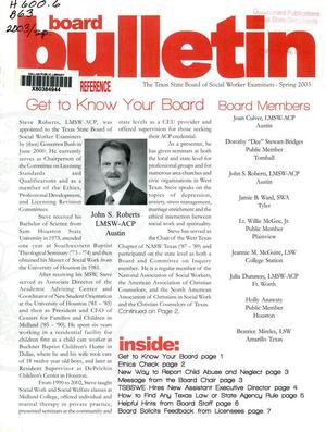 Board Bulletin, Spring 2003