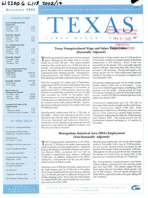 Texas Labor Market Review, December 2002