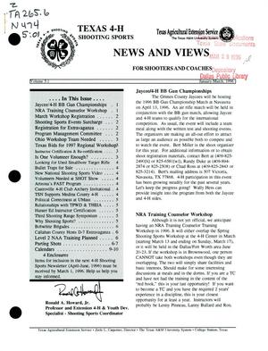 News and Views for Shooters and Coaches, Volume 5, January-March 1996