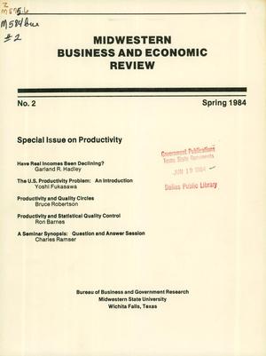 Midwestern Business and Economic Review, Number 2, Spring 1984
