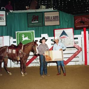 Primary view of object titled 'Cutting Horse Competition: Image 1997_D-628_11'.