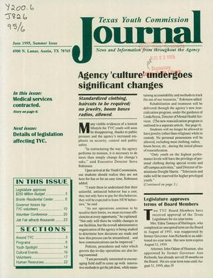 Texas Youth Commission Journal, Summer 1995