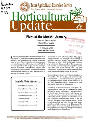 Horticultural Update, January 1995