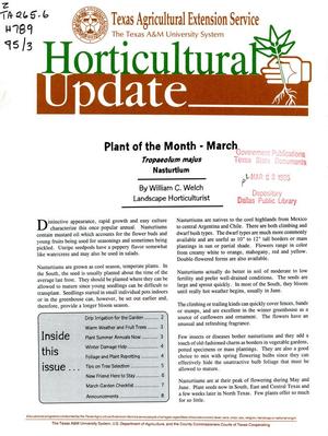 Horticultural Update, March 1995