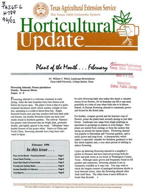 Primary view of object titled 'Horticultural Update, February 1996'.