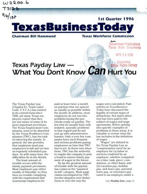 Texas Business Today, 1st Quarter 1996