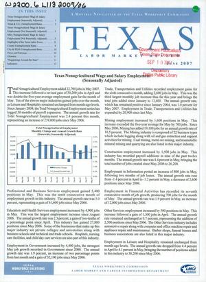 Texas Labor Market Review, June 2007