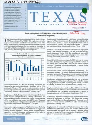 Texas Labor Market Review, March 2007