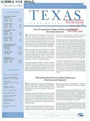 Texas Labor Market Review, November 2002