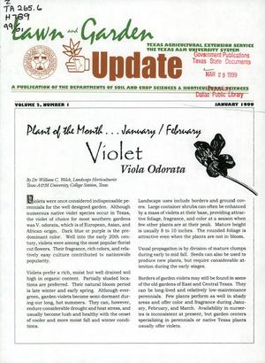Lawn and Garden Update, Volume 2, Number 1, January 1999