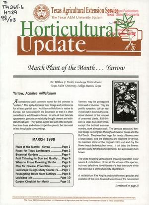 Horticultural Update, March 1998