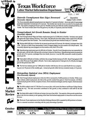 Texas Labor Market Review, October 2000