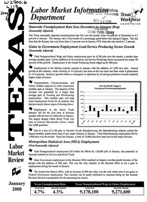 Texas Labor Market Review, January 2000