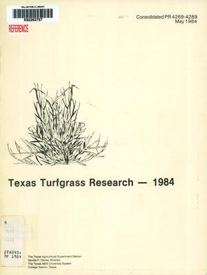 Texas Turfgrass Research: 1984