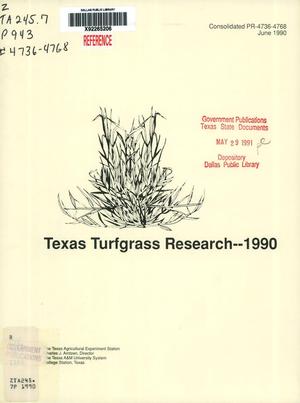 Texas Turfgrass Research: 1990