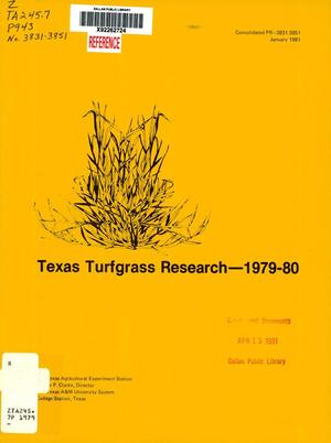 Texas Turfgrass Research: 1979-80