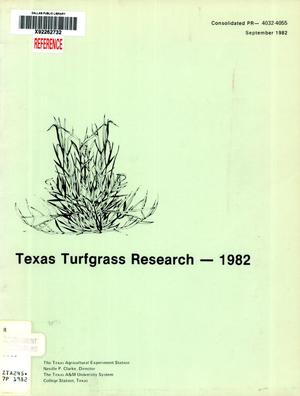 Primary view of object titled 'Texas Turfgrass Research: 1982'.