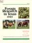 Thumbnail image of item number 1 in: 'Forage Research in Texas: 1985'.