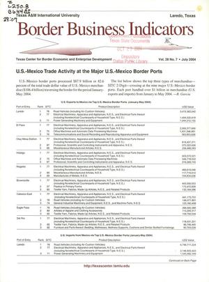 Border Business Indicators, Volume 28, Number 7, July 2004