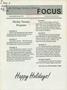 Journal/Magazine/Newsletter: Lee College Senior Citizens' Focus, November/December 1992