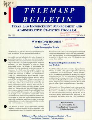 Primary view of object titled 'TELEMASP Bulletin, Volume 6, Number 2, May 1999'.