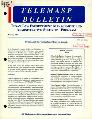 TELEMASP Bulletin, Volume 1, Number 11, February 1995