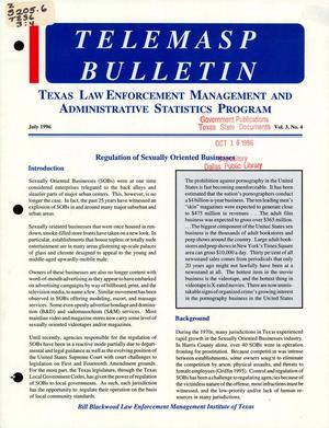 TELEMASP Bulletin, Volume 3, Number 4, July 1996