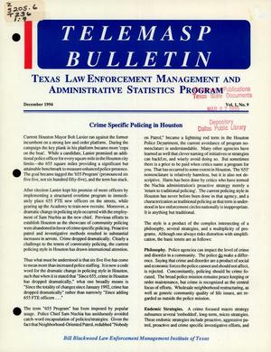 Primary view of object titled 'TELEMASP Bulletin, Volume 1, Number 9, December 1994'.