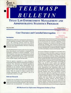 TELEMASP Bulletin, Volume 10, Number 3, May/June 2003