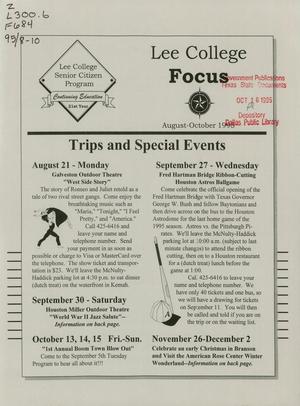 Lee College Focus, August-October 1995