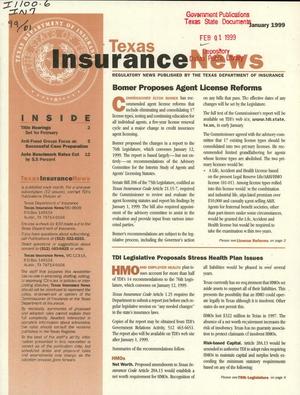 Primary view of object titled 'Texas Insurance News, January 1999'.