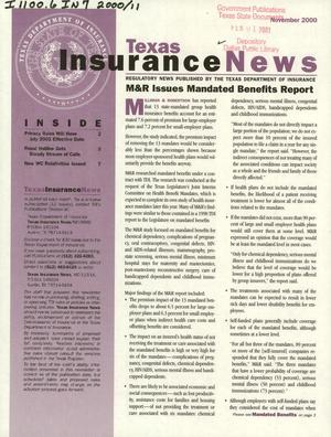 Texas Insurance News, November 2000