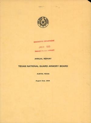 Texas National Guard Armory Board Annual Report: 1964
