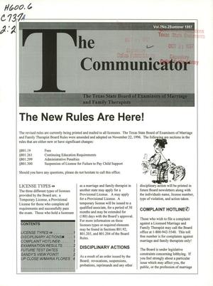 The Communicator, Volume 2, Number 2, Summer 1997