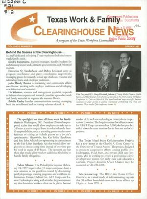 Texas Work & Family Clearinghouse News, Volume 8, Number 2, Spring 1997