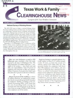 Texas Work & Family Clearinghouse News, Volume 8, Number 3, Summer/Fall 1997