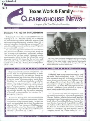 Texas Work & Family Clearinghouse News, Volume 8, Number 4, Winter 1997