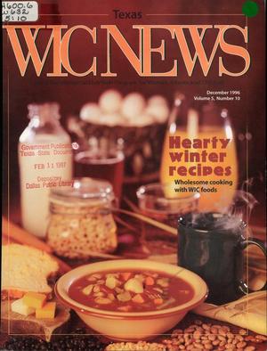 Primary view of object titled 'Texas WIC News, Volume 5, Number 10, December 1996'.