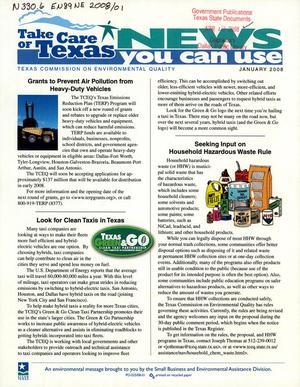 Take Care of Texas: News You Can Use, January 2008