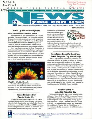 Primary view of object titled 'Environmental News You Can Use, September 2005'.
